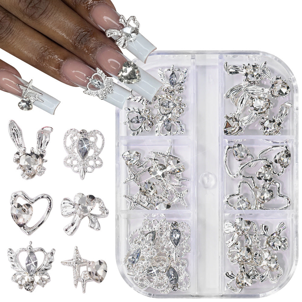 Dekorative 3D Nagelkunst Charms Set
