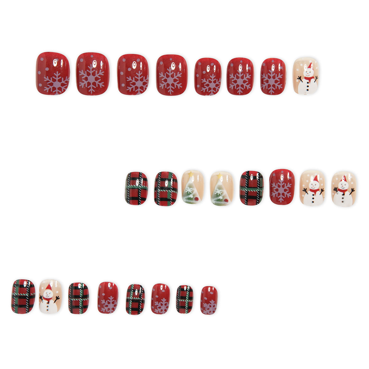 Festliche Feiertags-Acryl-Nagelkunst Brehn