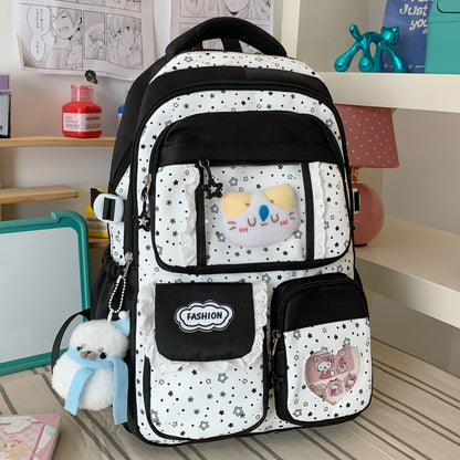 Stylische Sternen-Print Freizeit-Rucksack Brehn