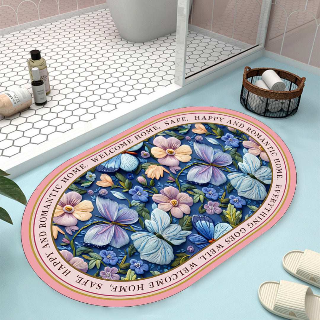 Florales Design Badteppich Brehn