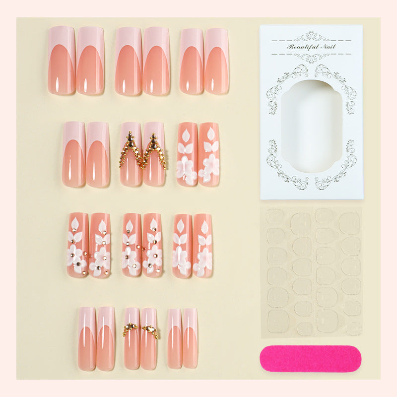Premium Dekorative Druck-Nagelset mit floralen Verzierungen Brehn