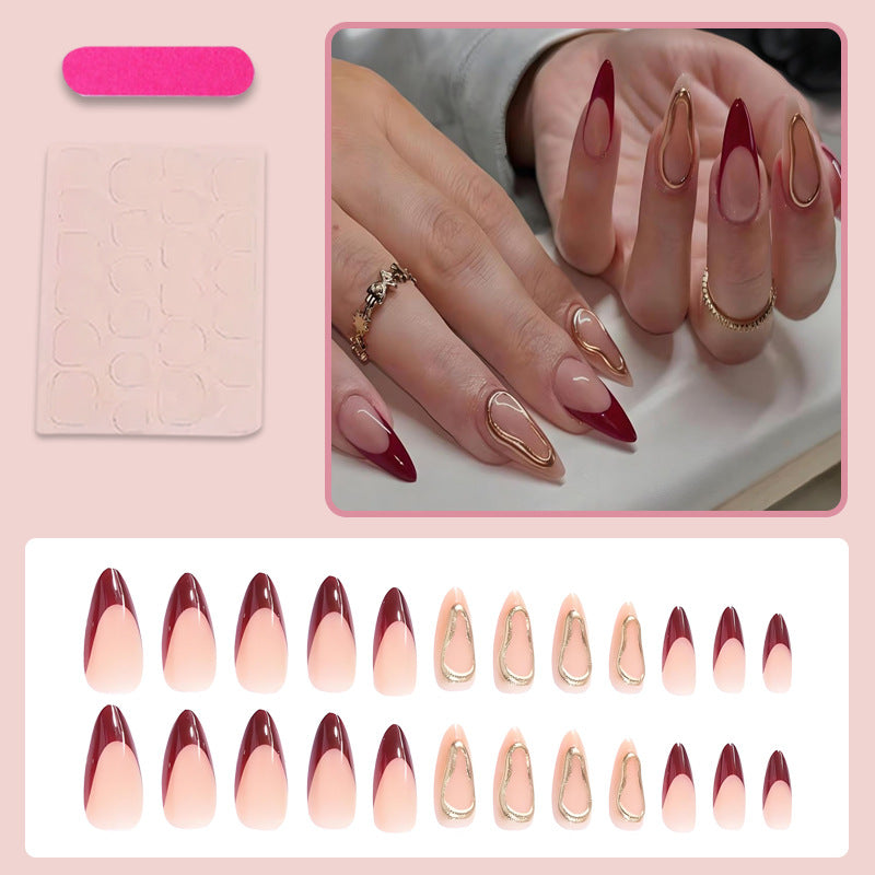 Kunstnagelset mit elegantem Spitzen Design Brehn