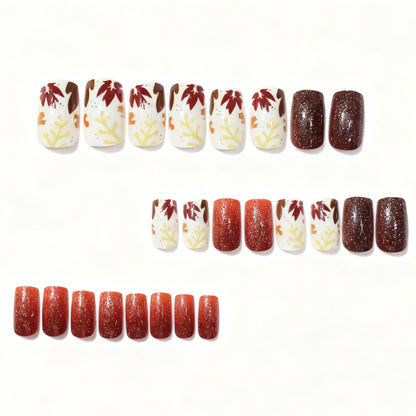 Herbstinspiriertes Nagelkunstset Brehn