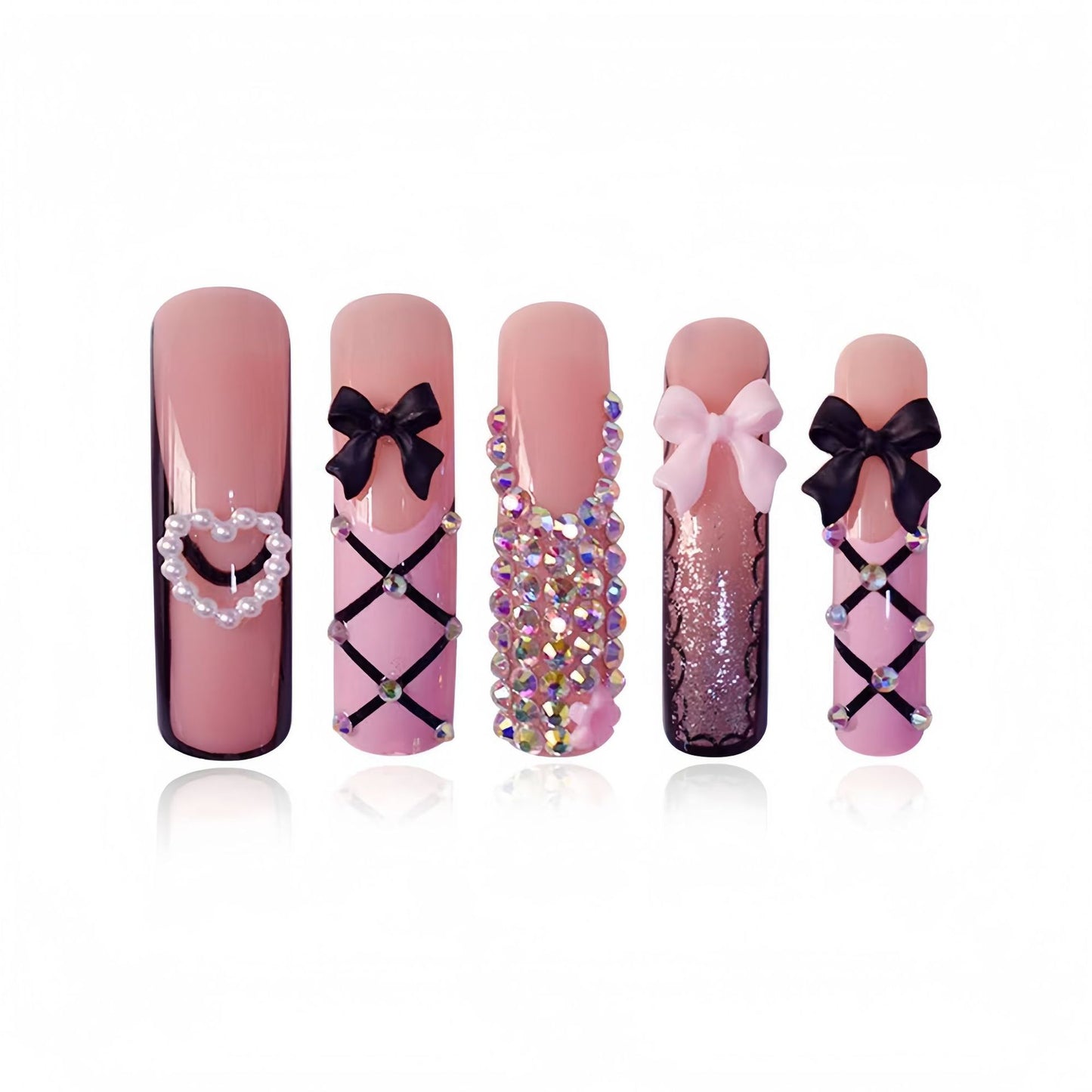 Glamouröse Statement Nagelkunst Extensions Brehn