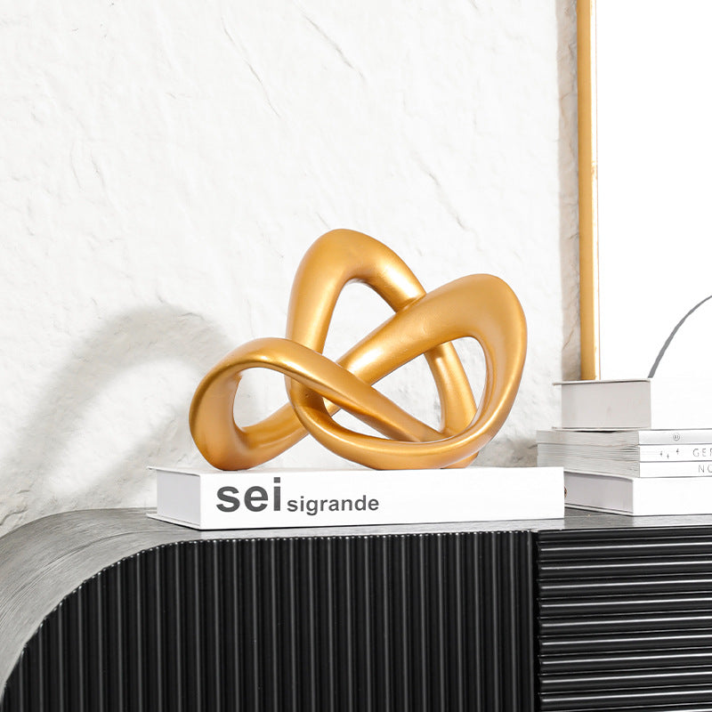 Moderne Skulpturale Dekorative Knoten Skulptur