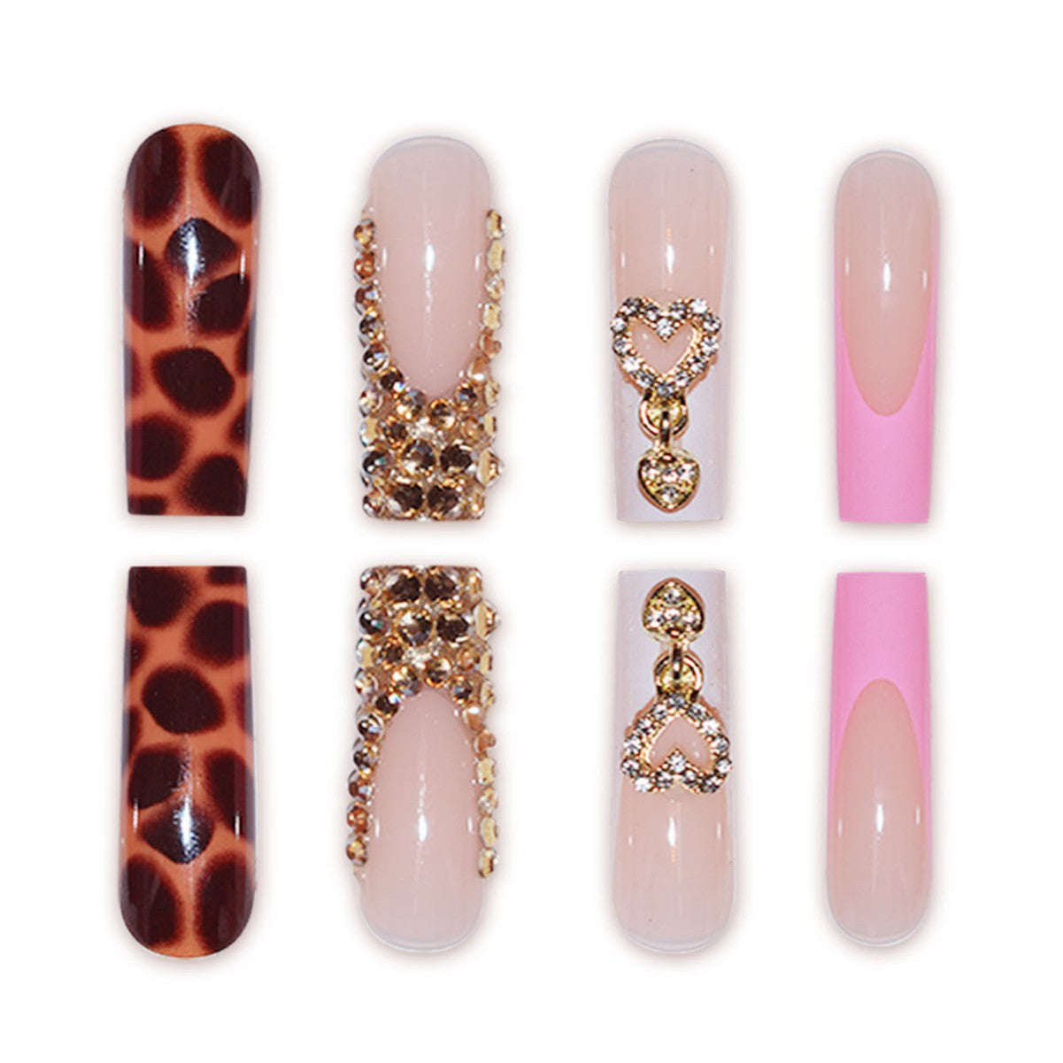 Luxuriöse Designer Press-On Nagelverzierungen Brehn