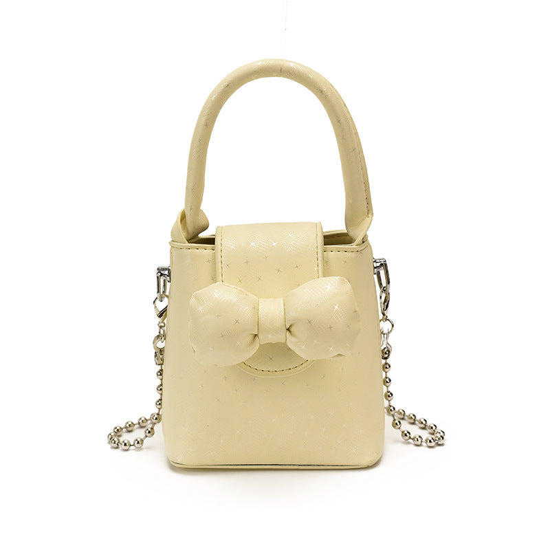 Bogen-verziertes Mini-Handtasche