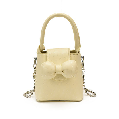 Bogen-verziertes Mini-Handtasche
