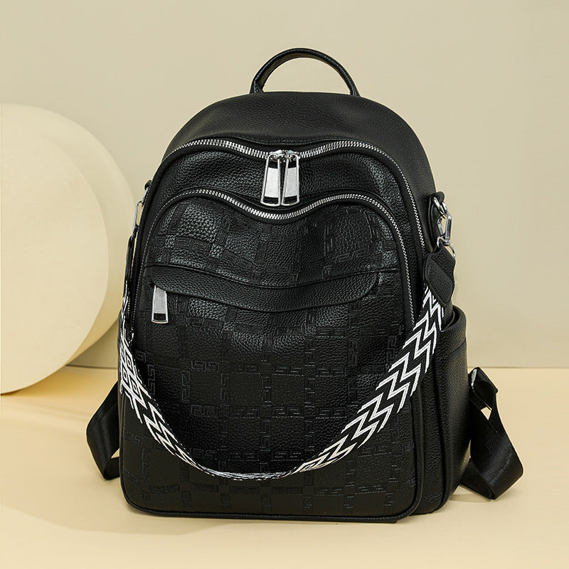 Vielseitiger Texturierter Rucksack mit mehreren Compartts Brehn