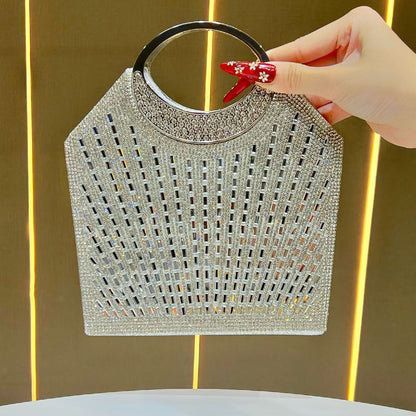 Statement Kristallbesetzte Abendhandtasche