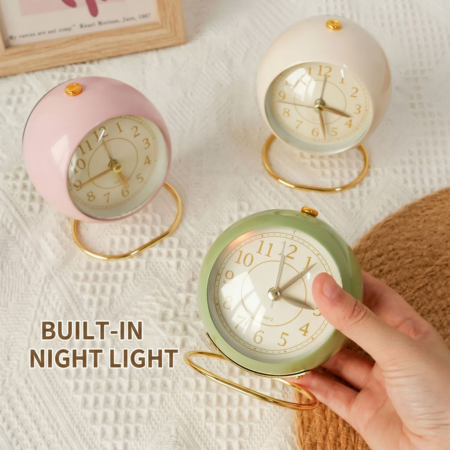 Vintage Tischwecker Im Eleganten Retro-Design Brehn