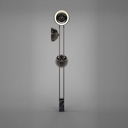 Moderne Stehlampe mit Marmorbasis
