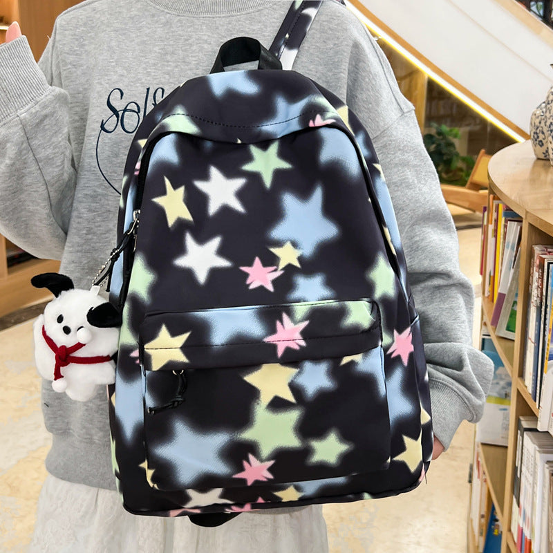 Bunter Sternen-Print Rucksack Brehn