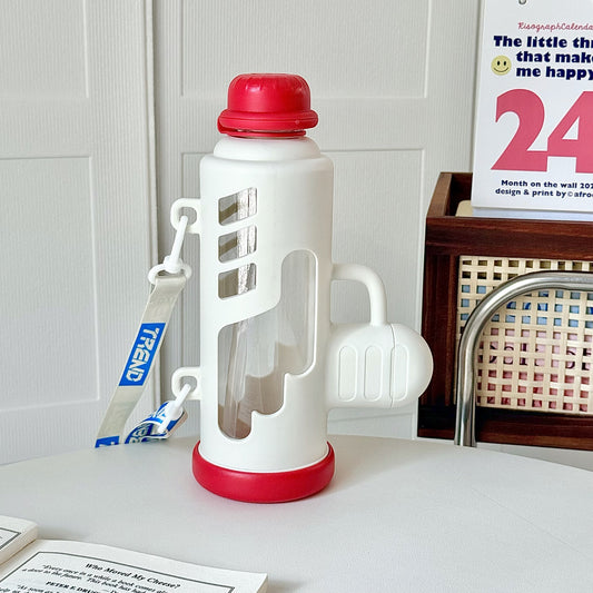 Damen Trendige Wasserflasche mit innovativem Design und praktischem Tragegriff Brehn
