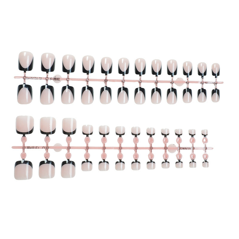 Elegantes Aufklebenägel-Set mit einzigartigem Ombre-Design Brehn