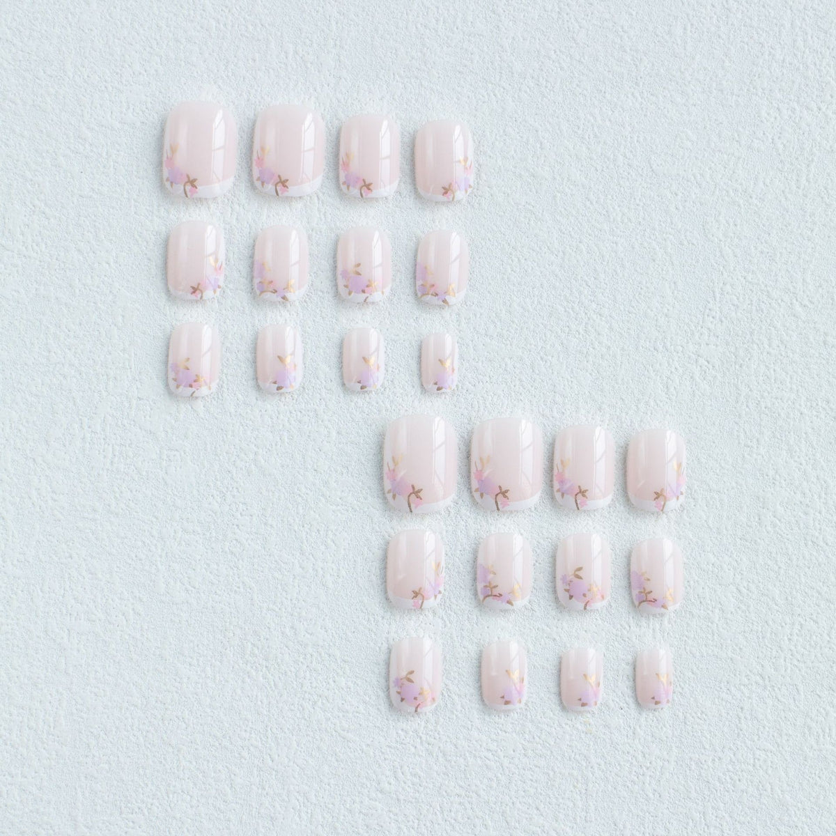 Blumeninspiriertes Nagelkunst-Set