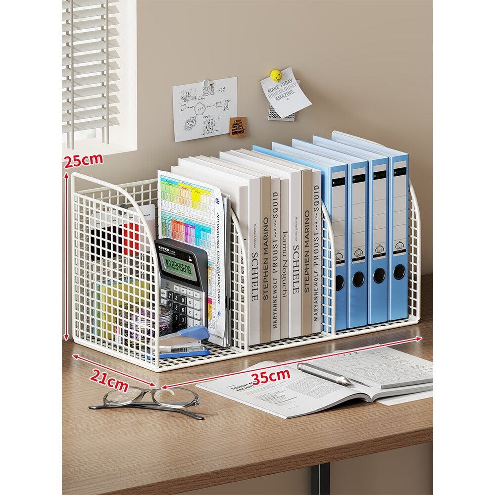 Mesh Desktop Multi-Compartment Datei- und Schreibwarenorganisator mit Stiftbecher