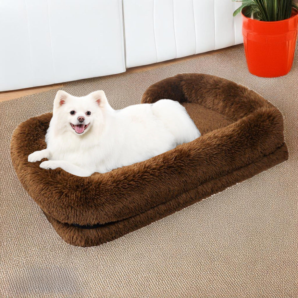 Plüschgefülltes orthopädisches Hundebett