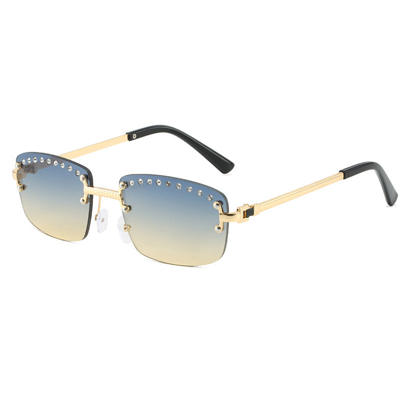 Damen elegante Sonnenbrille mit funkelnden Kristallakzenten Brehn