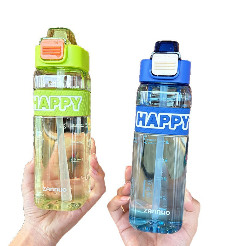 Damen Auslaufsichere Trinkflasche mit integrierter Messskala und sicherem Deckel Brehn
