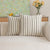 Gestreifter Akzentkissen