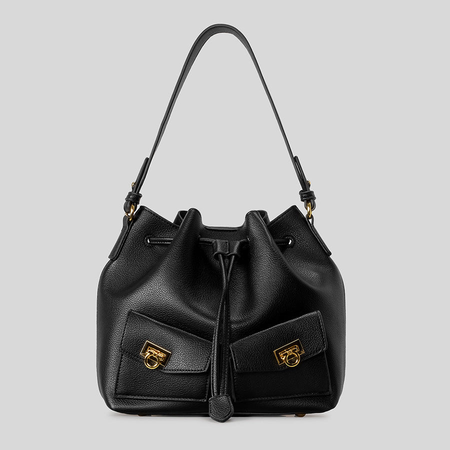 Leder Eimer Tasche