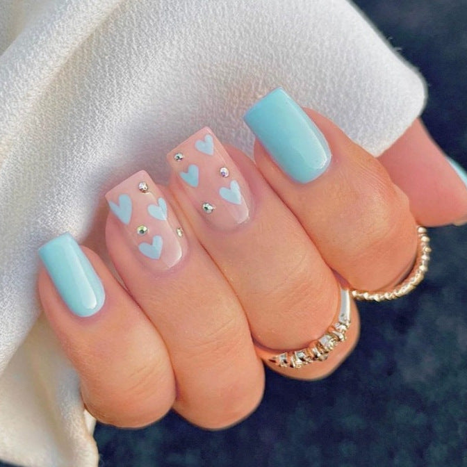 Herz-muster dekorative Acryl-Nail Art Brehn