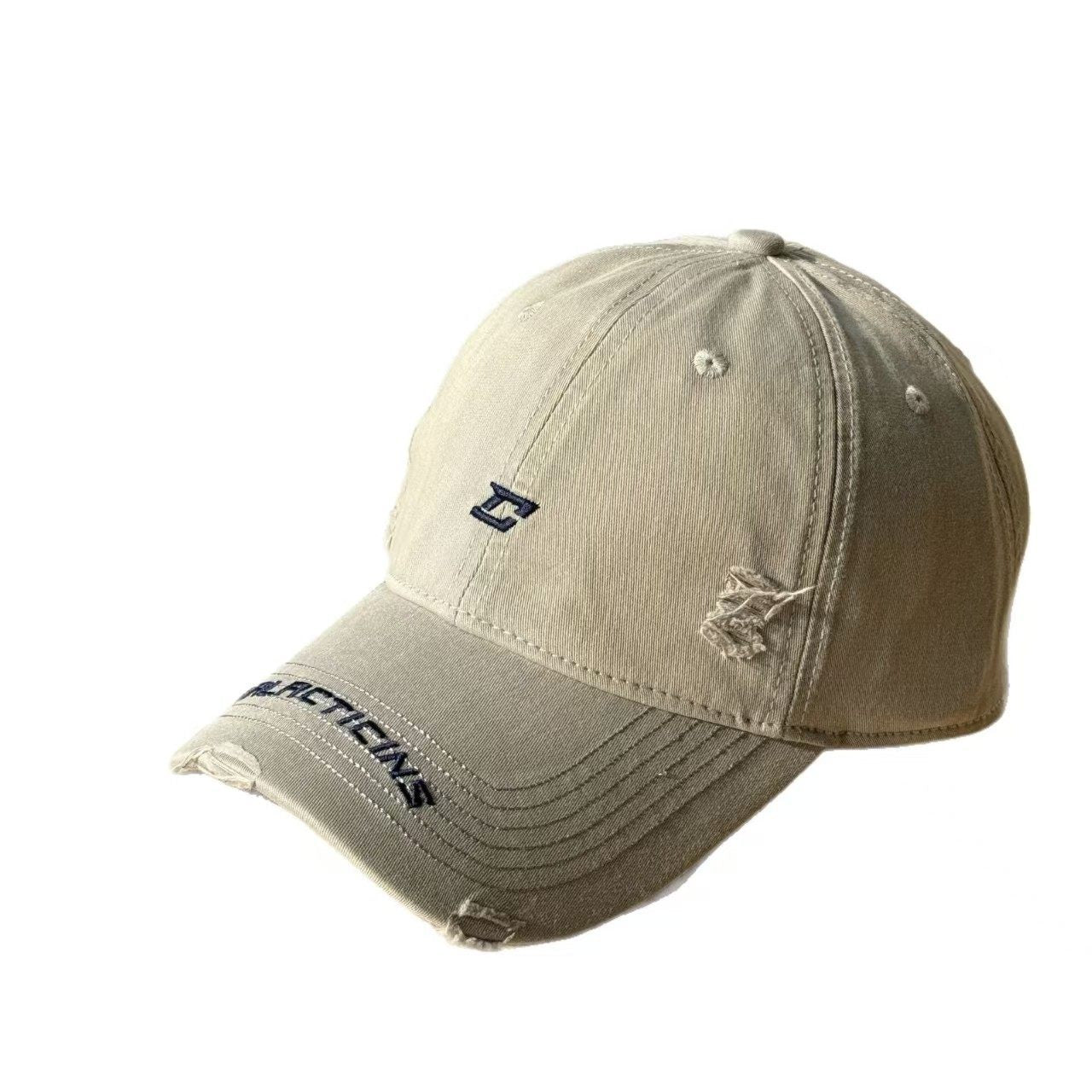 Herren Zerschlissenes Denim Baseball Cap Brehn
