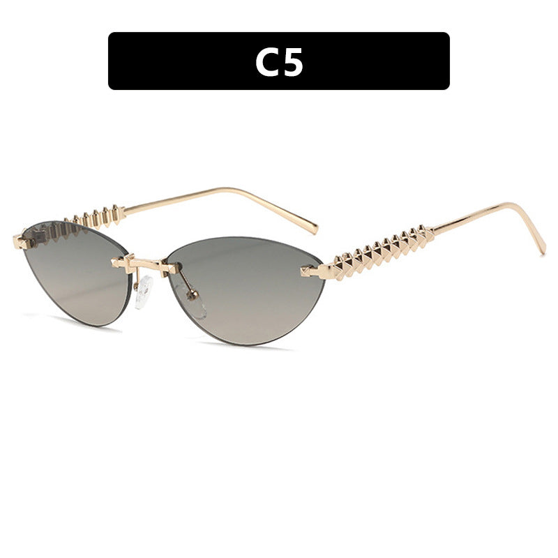 Damen Sonnenbrille im modernen, geometrischen Design mit stylishem Metallrahmen und UV-Schutz Brehn