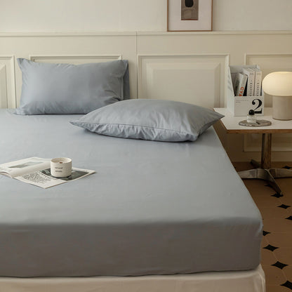Extra­tiefes Jersey-Spannbettlaken mit Premium-Baumwollmix und Rundumgummi