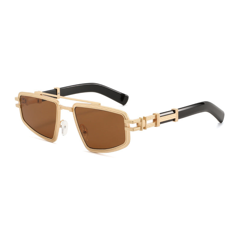 Damen Designer-Sonnenbrille mit filigranem Metallrahmen und polarisierten Gläsern Brehn