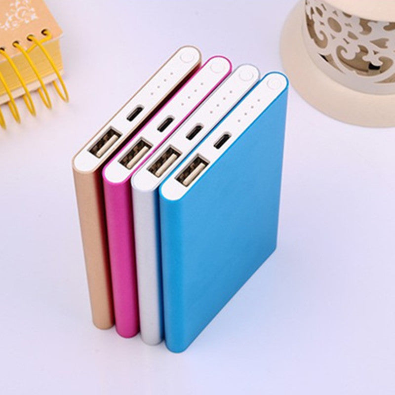 Slim Aluminium tragbare Powerbank mit dualem USB-Ausgang Brehn