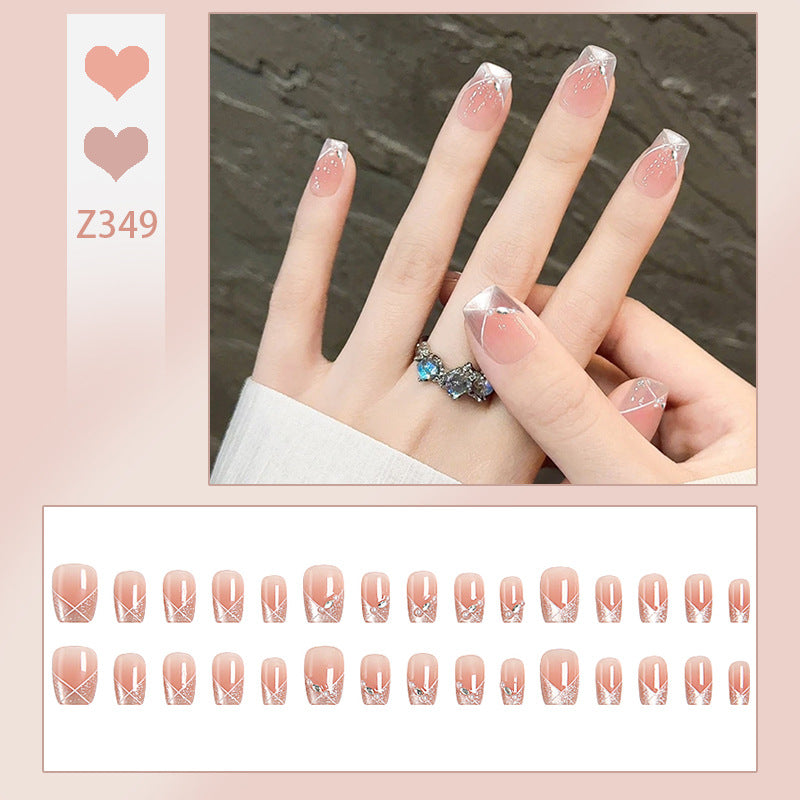 Kunstnagel Set mit Glitzerakzenten Brehn