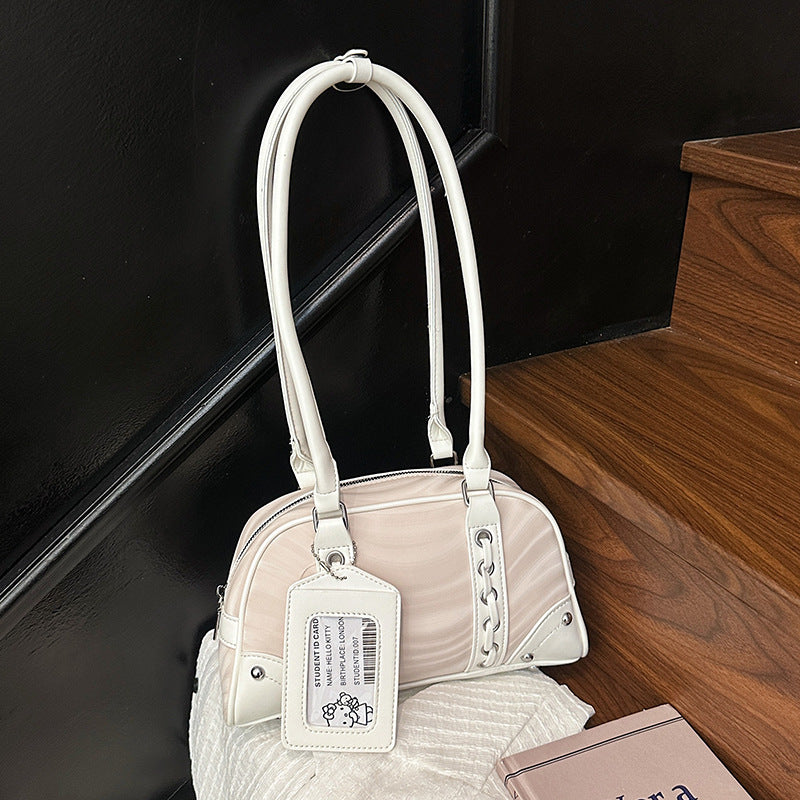 Vintage-inspirierte gesteppte Handtasche
