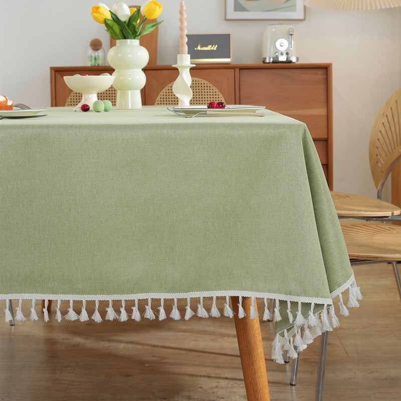 Elegante Quasten-Tischdecke
