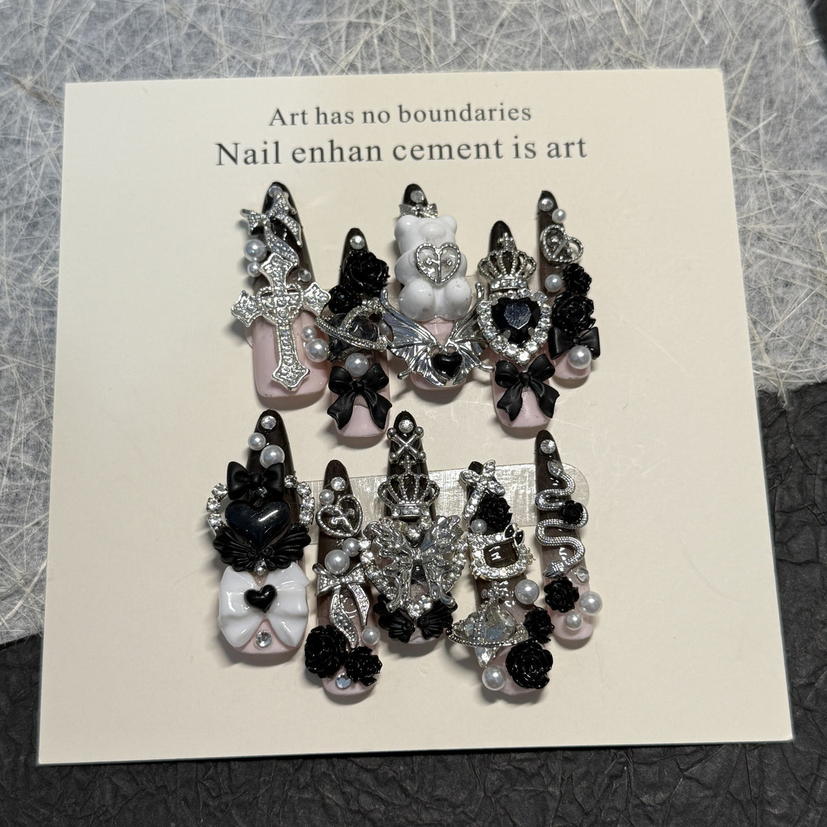 Gothic Themen Nagelkunst Set