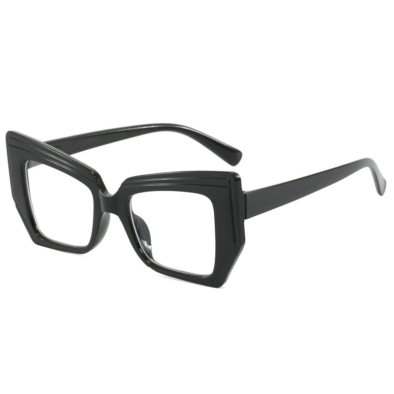 Damen Modische Brille mit auffälligem, geometrischem Rahmen Brehn