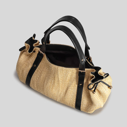 Rustikale Handgefertigte Strohtasche