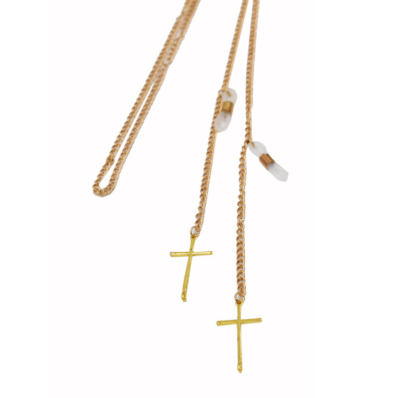 Cross Anhänger Brillen Kette Brehn