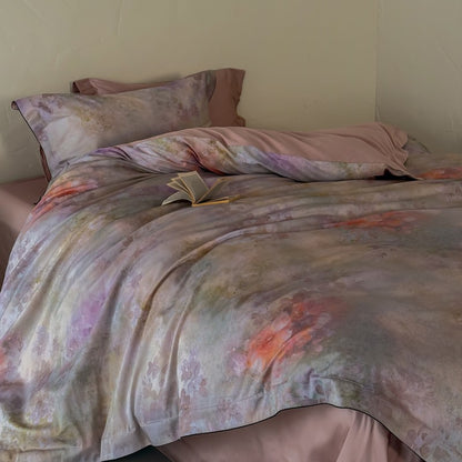Floral Luxury Cotton Sateen Bettbezug Set