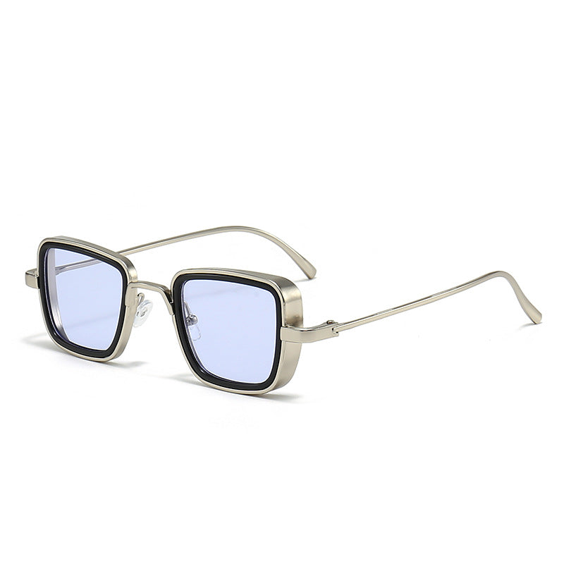 Damen stilvolle quadratische Sonnenbrille mit elegantem Metallrahmen Brehn