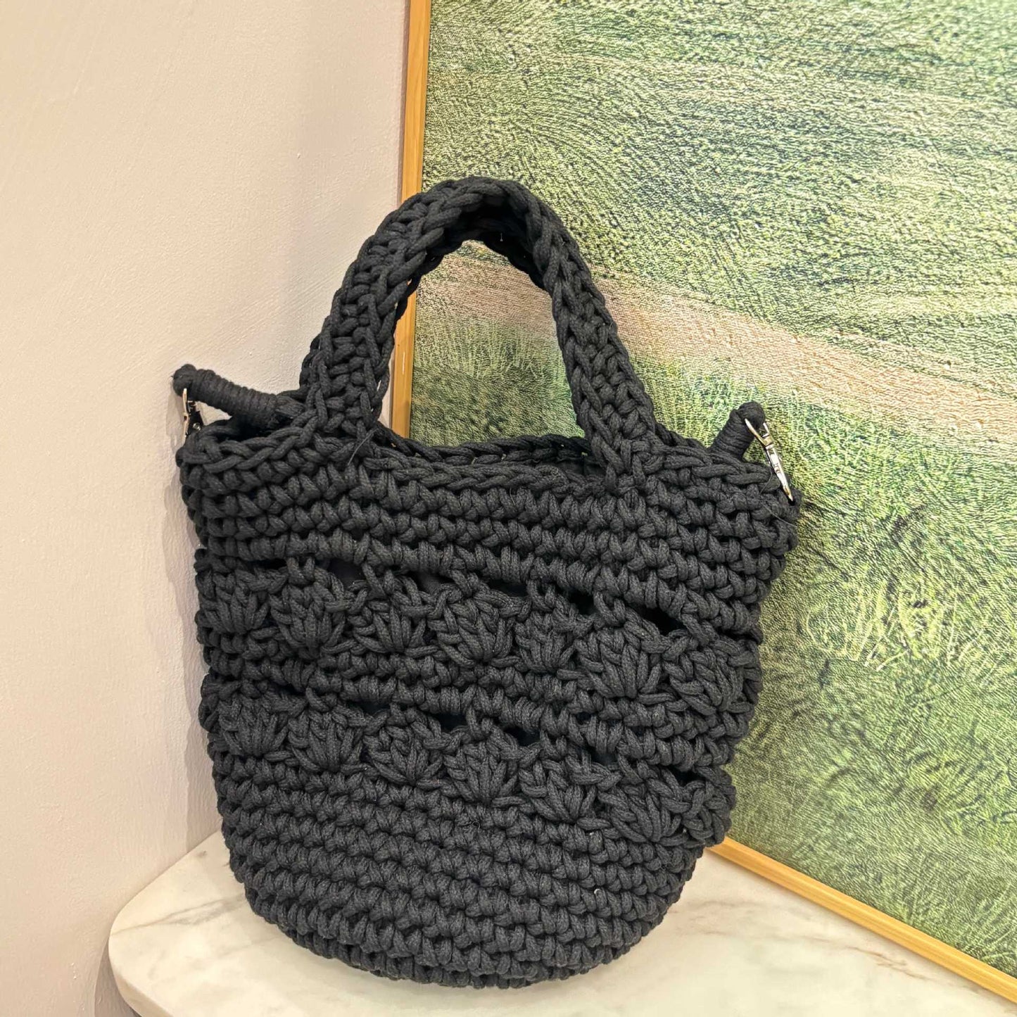 Modische Handtasche mit Stylischem Strukturmuster Brehn