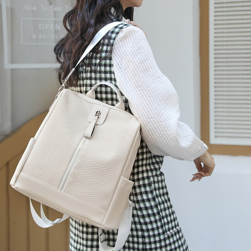 Texturierte Mehrfachtaschen-Rucksack Brehn