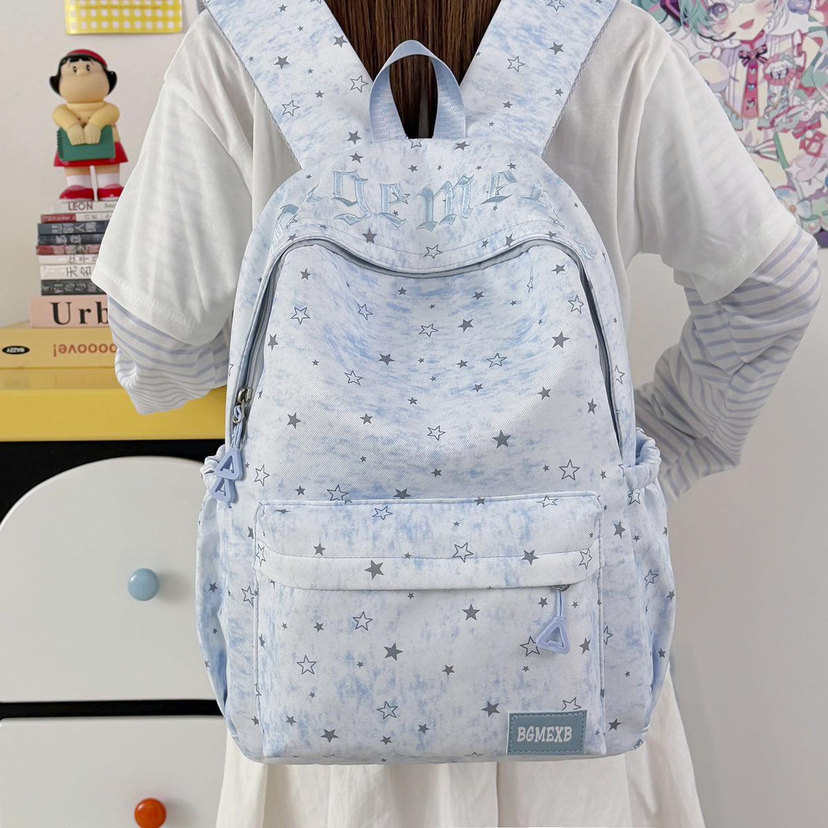 Stylischer Sternenprint-Rucksack Brehn