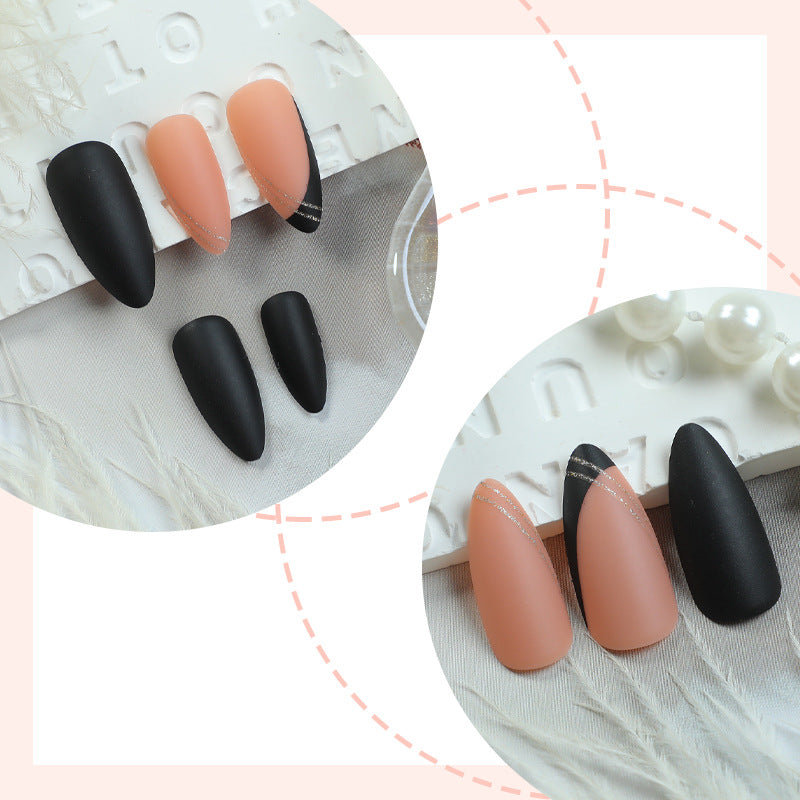 Elegantes Press-On Nagelset mit Matt- und Glanz-Finish Brehn