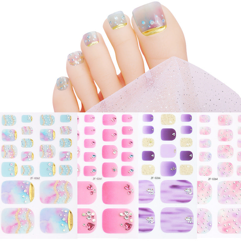 Gradient-Nagelkunst-Sticker