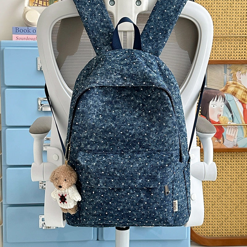 Lässiger leichter Rucksack mit gepunktetem Design Brehn