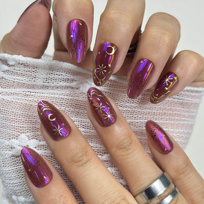 Himmlisches Thema Press-On Nagelset Brehn
