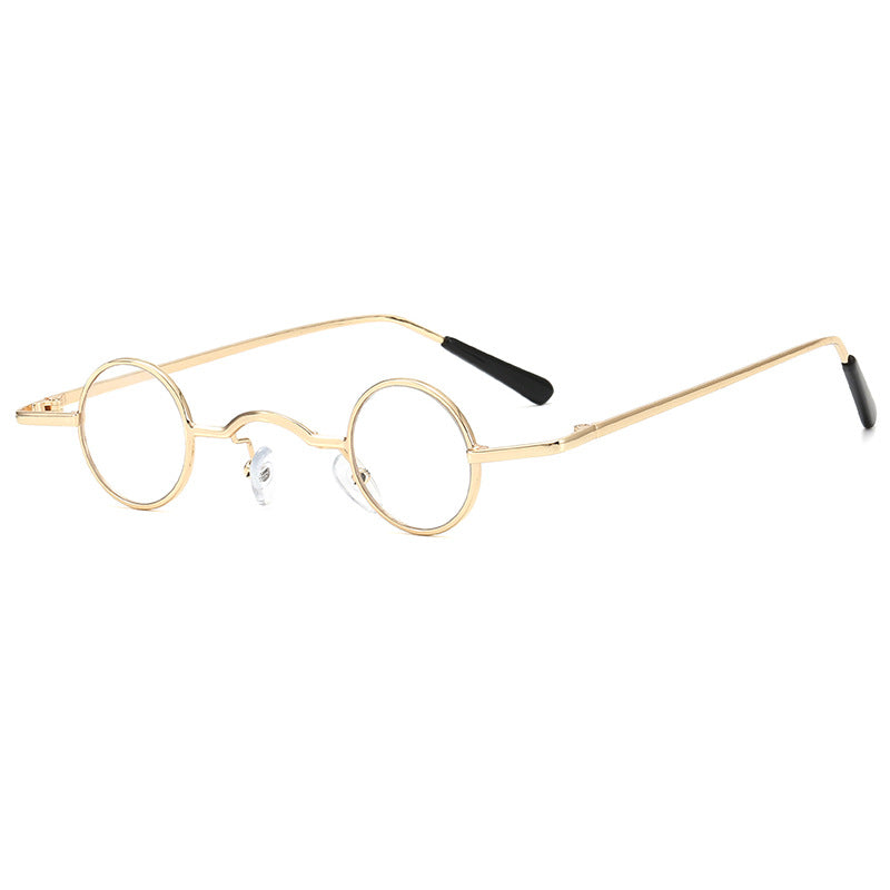 Damen modische runde Brille mit filigranem Metallrahmen Brehn
