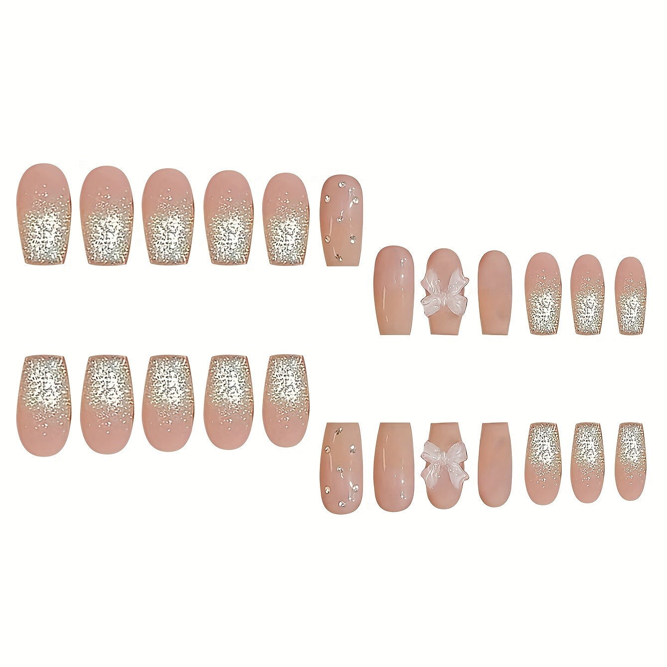 Dekorativer Press-On Nagelset Brehn